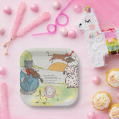 Hey Diddle The Cat en het vioolrijm Papieren Bordje (Feest)