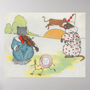 Hey Diddle The Cat en het vioolrijm Poster