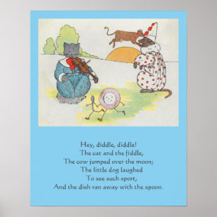 Hey Diddle The Cat en het vioolrijm Poster
