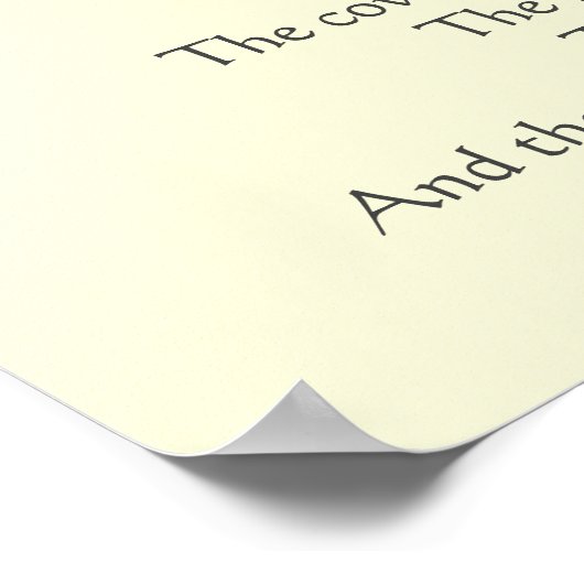 Hey Diddle The Cat en het vioolrijm Poster (Hoek)