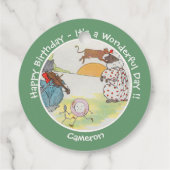 Hey Diddle verjaardagsfeestje Collectie Bedankjes Labels (Achterkant)