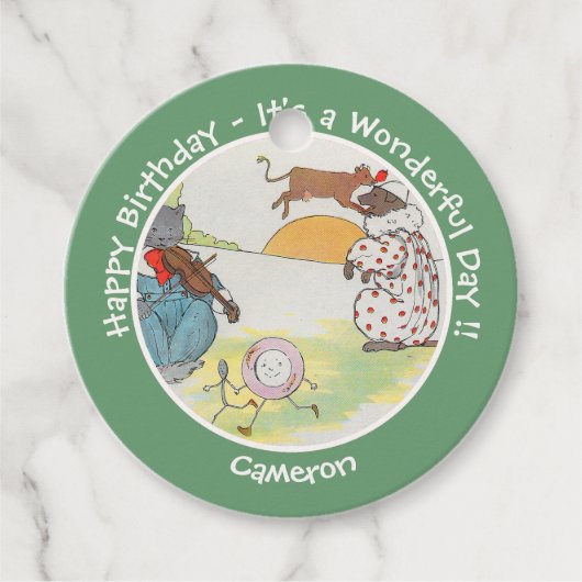 Hey Diddle verjaardagsfeestje Collectie Bedankjes Labels (Voorkant)