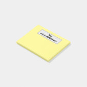 Hey, dit is BELANGRIJK (Geel) Post-it® Notes (Schuin)
