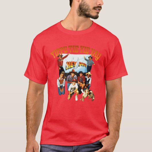 Hey Dude Bar None Ranch Retro 90s Cast Tribute T-shirt (Voorkant)