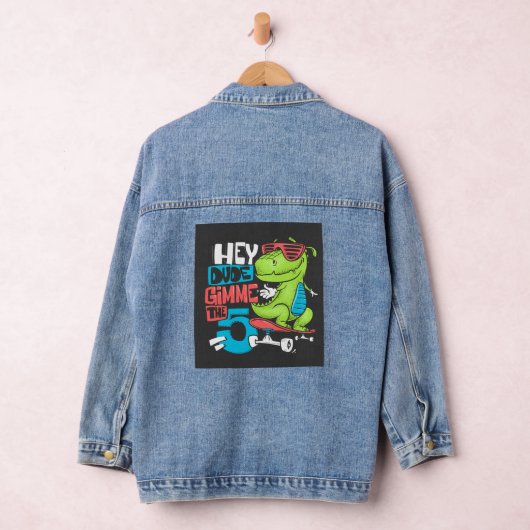 Hey Dude Gimme 5" Skater Dino Kinderen Denim Jacket (Hangar)