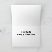 HEY DUDE HEEFT EEN "KOOLYULE" ZEGT GESTUURD DIER. FEESTDAGEN KAART (Binnen)
