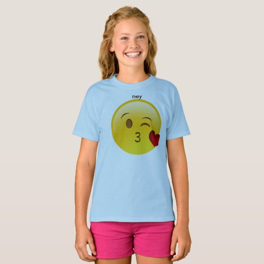 hey emoji t-shirt (Voorkant volledig)