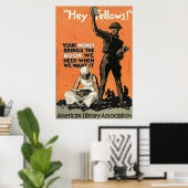 "Hey Fellows!" ~ Wereldoorlog 1. Poster (Thuiskantoor)