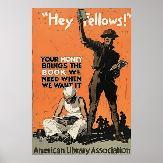 "Hey Fellows!" ~ Wereldoorlog 1. Poster (Voorkant)
