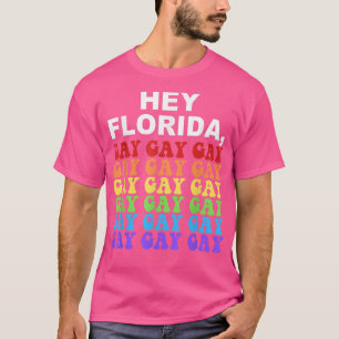 Hey Florida Zeg Gay Night LGBTQ Rainbow Pride T-shirt