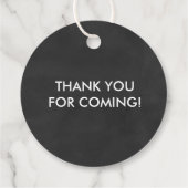 Hey Girl Gift Label, Baby shower Label, Chalkboard Bedankjes Labels (Achterkant)