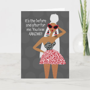 Hey Girl Hey - Het is het voor en na voor mij Bedankkaart