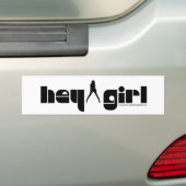 Hey Girl Sticker (Op auto)