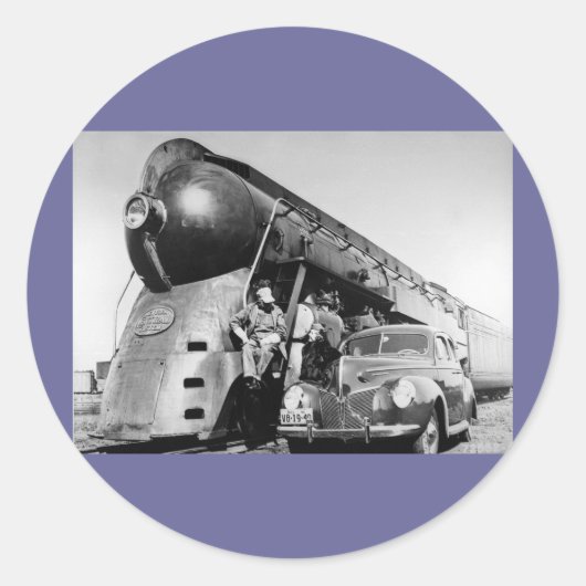 Hey Good Lookin New York Central Railroad Ronde Sticker (Voorkant)