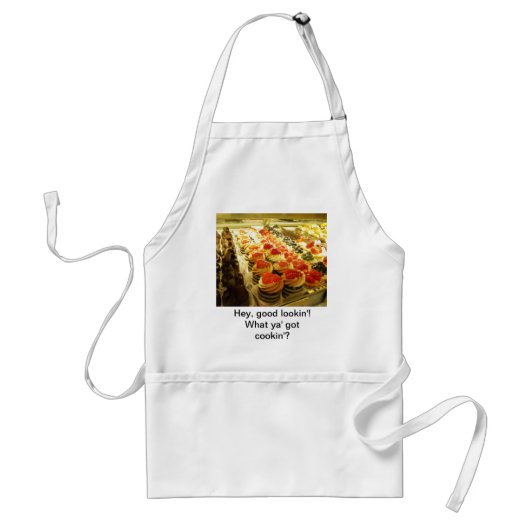 "Hey Good Lookin". Wat heeft Ya'Kookin' Apron Standaard Schort (Voorkant)