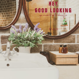 Hey Good Looking | Trouw Monogram Raamsticker