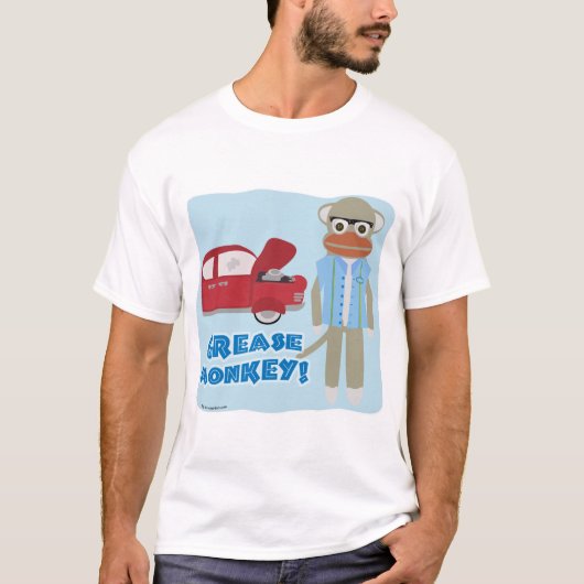 Hey Grease Monkey T-shirt (Voorkant)