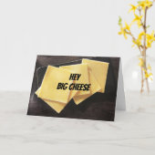 **HEY GROTE KAAS*** GEFELICITEERD KAART (Gele Bloem)