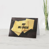 **HEY GROTE KAAS*** GEFELICITEERD KAART (Voorkant)