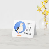 Hey Gull Vriend - Pun Kaart (Gele Bloem)