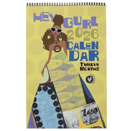 Hey Gurl 2026 12-Month Calendar Kalender (Hoes)
