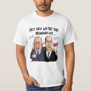 Hey, hey, we zijn de monarchie t-shirt
