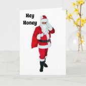 HEY HONEY WILT ME ONDER DE MISTLETOE KIJKEN? KAART (Gele Bloem)