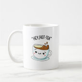 Hey Hot-Tea Funny Cuppa Tea Pun Koffiemok (Links)