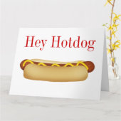 Hey Hotdog BIG Wenskaart - SRF Kaart (Gele Bloem)