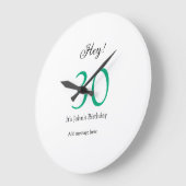 Hey it's 30th birthday green black bold letter nam grote klok (Hoek)
