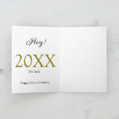 Hey it's new year add year gold black simple. Mini Kaart (Binnen)