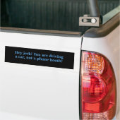Hey Jerk rijdende auto Bumpersticker (Op Truck)