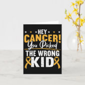 Hey Kanker je hebt het verkeerde Kind kinderkanaal Kaart (Gele Bloem)