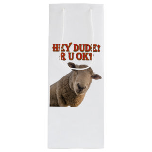 Hey kerel ben je oké hang-over Man bruidegom Wijn Cadeautas