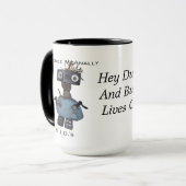 Hey Kerel en Buzz Coffee Mok (Voorkant links)