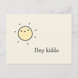 Hey kiddo - Cute Sun Briefkaart