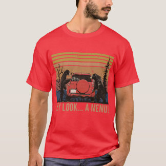 Hey Kijk een menu grappige Camping Beer Essenti T-shirt