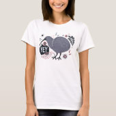 Hey Kiwi, New Zealand T-shirt (Voorkant)