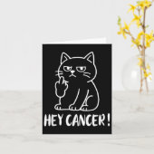 Hey Kreeft FU Grappig Meme Kat Middelvinger Fck Ca Kaart (Gele Bloem)