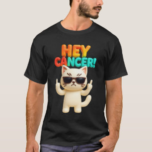 Hey Kreeft FU Grappig Meme Kat Middelvinger Fck Ca T-shirt