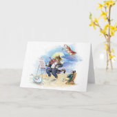 Hey, lanterfant, lanterfant Scène, Wenskaart Kaart (Gele Bloem)