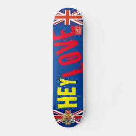 HEY LOVE OFFICIËLE Britse Skateboard