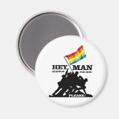 HEY, MAN... RAINBOW FOR KIDS MAGNEET (Voorkant / Achterkant)