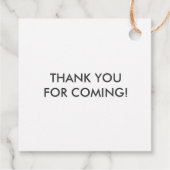 Hey Meisje Gift Label, Baby shower Gift Label, Kra Bedankjes Labels (Achterkant)