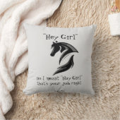 Hey Meisje, ik bedoelde Hay meisje dat je baan goe Kussen (Deken)