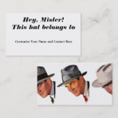 Hey, Mijnheer! Visitekaartje (Voorkant / Achterkant)