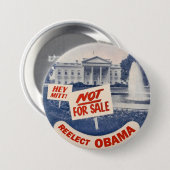 Hey Mitt ReElect Obama Ronde Button 7,6 Cm (Voorkant /achterkant)
