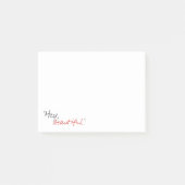 "Hey, mooi." Joe Covelli 4x3 Post-it® notes (Voorkant)