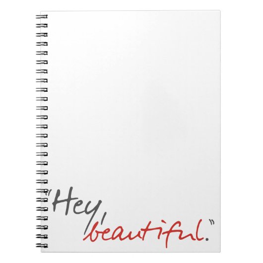 "Hey, mooi." Joe Covelli Notitieboek (Voorkant)