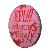 HEY!!! NO MONEY YES LOVE(LOVELY) BY MASANSER DARTBORD (Voorkant Rechts)